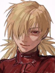 1girl absurdres evil_smile hana0112yama_k hellsing high_collar highres looking_at_viewer military_uniform red_eyes seras_victoria smile solo vampire