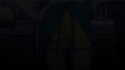 10s 1boy animated animated_gif apron boxers child feet fish indoors kitchen lowres male_underwear nagi_no_asukara pot sakishima_hikari teapot text_focus underwear