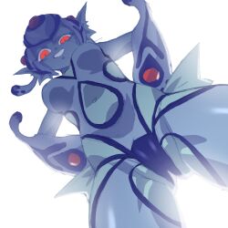 digimon digimon_(creature) digimon_frontier fins gerusyu head_fins helmet looking_at_viewer monster_girl ranamon smile tagme