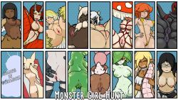 absurdres animal_print anus barbed_tongue bikini black_hair black_skin blonde_hair breasts cat_girl claws cleft_of_venus cloaca colored_skin cow_girl cow_print dark_skin dryad fat_mons feathers fennec_fox fox_girl fur glasses golem goth_fashion green_skin hanging_breasts harpy highres horns lamia large_anus large_areolae large_breasts large_clitoris male_underwear micro_bikini monster_girl mushroom_girl neck_ribbon nipples nude octopus_girl orange_hair pale_skin pink_hair plant_girl plant_hair pointy_ears presenting presenting_anus presenting_pussy pupiless_eyes pussy pussy_peek rabbit red_hair red_skin reptile_girl revealing_clothes ribbon scales scowl slime_girl small_areolae small_breasts smile smirk sphinx spread_legs spread_pussy swimsuit tail tan tanline underwear white_hair