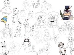 6+girls absurdres amputee animal_ears araiguma-san areola_slip arm_cannon bad_id bad_pixiv_id bare_shoulders bath bathing bathtub belt black_dahlia breasts bursting_breasts capcom cat_ears cat_tail censored cerebella_(skullgirls) chinese_clothes claws cleavage cleavage_cutout clothes_lift clothing_cutout collage condom condom_in_mouth condom_wrapper cum cum_on_body darkstalkers detached_sleeves dog_ears dress expressionless faceless faceless_male facial facial_tattoo fake_animal_ears fang final_fantasy final_fantasy_tactics fingerless_gloves glasses gloves glowing glowing_eyes grenade_launcher grey_eyes grin gun hair_over_eyes hat hat_feather highres hsien-ko huge_breasts jacket jiangshi large_breasts leotard lineart lips lipstick living_clothes long_hair lying makeup monk_(fft) monochrome mouth_hold ms._fortune_(skullgirls) multiple_girls naughty_face navel nipples no_bra nude ofuda on_back orator_(fft) original paizuri panties penis playboy_bunny pointless_censoring ponytail prosthesis prosthetic_arm pubic_hair pussy rabbit_ears raccoon_ears raccoon_tail scar see-through_clothes semi-rimless_eyewear sex shermie_(kof) shirt_lift short_dress short_hair simple_background sitting sketch skullgirls smile snk spot_color standing sweat tail tattoo the_king_of_fighters thighhighs tongue tongue_out topless_female towel track_jacket tsukudani_(coke-buta) under-rim_eyewear underboob underwear unworn_panties veil vice-versa_(skullgirls) weapon