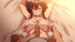 1boy 1girl animated black_hair breasts censored cum cum_on_body cum_on_breasts cum_on_upper_body ejaculation fat fat_man fellatio groping_breast hair_intakes large_breasts licking licking_penis long_hair mosaic_censoring nipples nonohara_yuzuka nonohara_yuzuka_no_himitsu_no_haishin oral paizuri penis tagme twintails video