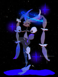1other :&lt; aliasing animal_nose arms_up black_background black_pantyhose blue_halo body_fur brown_fur closed_mouth full_body furry furry_female gen_4_pokemon halo highres leg_up long_ears lopunny mariin_(mrn_8_8) mega_lopunny mega_pokemon nintendo other_focus pantyhose pokemon pokemon_(creature) rabbit_ears rabbit_tail short_tail solo sparkle standing standing_on_one_leg tail torn_clothes torn_pantyhose two-tone_fur yellow_fur