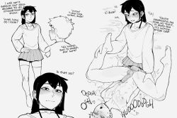 Rule 34 | 2boys, anal, black choker, black hair, blush, bra strap, cheese crumbles, choker, clothed male nude male, clothed sex, commentary, crossdressing, cum, cum on body, cum on self, ejaculating while penetrated, ejaculation, english commentary, english text, greyscale, hair between eyes, holding another&#039;s legs, josou seme, legs apart, long hair, male penetrated, missionary, moaning, monochrome, multiple boys, navel, nipples, nude, original, penis size difference, pleated skirt, projectile cum, saliva, sex, short hair, sidelocks, skirt, spread legs, sweater, thighhighs, tongue, tongue out, trap, yaoi
