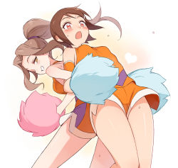 Rule 34 | 10s, 2girls, blush, brown eyes, brown hair, digimon, digimon adventure tri., hair ornament, hairclip, multiple girls, short hair, smile, tachikawa mimi, ter (otokoter), yagami hikari