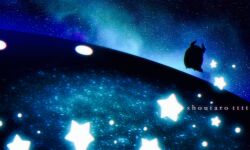 copyright_name english_text galaxy glowing highres hoshikui nebula night night_sky no_humans original scenery shoutarou_(shoutarotttt) sky space star_(sky) star_(symbol) starry_sky