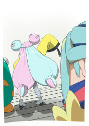 Rule 34 | 1boy, 1girl, absurdres, bellibolt, grusha (pokemon), highres, iono (pokemon), long hair, nintendo, pokemon, pokemon (creature), pokemon sv, poyoxis, very long hair