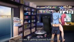 Rule 34 | 1boy, 1girl, against desk, anal, animated, ass, black hair, bouncing breasts, breasts, censored, clothed sex, collaboration works, cum, cum in ass, dildo, doggystyle, female ejaculation, from behind, from below, hand on ass, hetero, indoors, interior, large breasts, maki-chan to now., misono yuki, moaning, mosaic censoring, orgasm, phone, pink hair, pumping, sanjou maki, school uniform, sex, sex from behind, sex toy, sound, tagme, talking on phone, vibrator, video