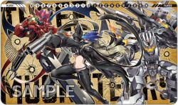 Rule 34 | beelstarmon, belt, breasts, digimon, digimon (creature), digimon card game, gundramon, lipstick, long hair, magnakidmon, makeup, mask, official art, playmat, third eye, underboob