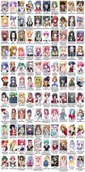 00s 6+boys 6+girls absurdres aikawa_kizuna akizuki_ryo animal_ears aoi_futaba arc_system_works artist_request ayasaki_hayate baka_to_test_to_shoukanjuu black_lagoon boku_no_pico braid bridget_(guilty_gear) chart ciel_phantomhive coco_(boku_no_pico) crossdressing dorry_(utawarerumono) everyone fruits_basket fujisaki_nadeshiko fushigi_yuugi gankutsuou greed_packet_unlimited gretel_(black_lagoon) guilty_gear guraa h2o_footprints_in_the_sand hair_ribbon haku_(naruto) happiness! hayate_no_gotoku! highres honjou_kamatari idolmaster idolmaster_dearly_stars kinoshita_hideyoshi kira_kira kobayakawa_miyuki kuroshitsuji long_hair long_image maejima_shikako maejima_shikanosuke makoto_(minami-ke) maria_holic minami-ke miyanokouji_mizuho momose_hikari moyashimon multiple_boys multiple_girls nao_(otosuki) naruto naruto_(series) nokia nuriko okina_aiko otoko_no_ko_wa_meido_fuku_ga_osuki!? otome_wa_boku_ni_koishiteru peppo pico_(boku_no_pico) princess_princess prunus_girl pure_moe_angel pure_my_imouto_milk_purun puru_moe_angel_idol_aiko ribbon rurouni_kenshin sawada_kumi shidou_mariya short_hair shugo_chara! sohma_ritsu taiho_shichauzo tall_image tashiro_mizuho tendouin_madoka tendouin_ui tendouin_yu tonae_yume trait_connection trap tsujimoto_natsumi twintails utawarerumono watarase_jun yakumo_hamaji yuki_(otosuki) yuuki_kei