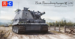 box_art cannon fake_box_art fence gun lefthand77 machine_gun military military_vehicle motor_vehicle no_humans original sturmpanzer_iv_brummbar tank tiger_i tree vehicle_name weapon wehrmacht world_war_ii