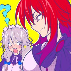 genderswap genderswap_(mtf) grayfia_lucifuge high_school_dxd highres likauce sirzechs_lucifer