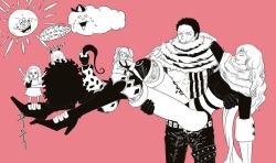 1boy 5girls brother_and_sister charlotte charlotte_flampe charlotte_galette charlotte_katakuri charlotte_pudding charlotte_smoothie family multiple_girls one_piece siblings sisters smile