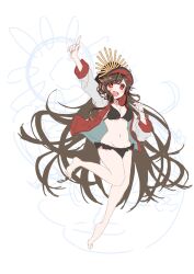 Rule 34 | + +, 1girl, belly, bikini, black bikini, black hair, black hat, breasts, crest, family crest, fate/grand order, fate (series), grey jacket, happy, hat, highres, jacket, jumping, long hair, looking at viewer, medium breasts, military hat, multicolored jacket, oda nobunaga (fate), oda nobunaga (swimsuit berserker) (fate), red eyes, red jacket, smile, star-shaped pupils, star (symbol), swimsuit, symbol-shaped pupils, thighs, very long hair, yui (tamagohan)