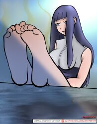 1girl absurdres boruto:_naruto_next_generations domination dominatrix feet feet_above_head feet_out_of_frame feet_together femdom foot_worship giant giantess gts haruno_sakura highres hyuuga_hinata naruto_(classic) naruto_(series) naruto_shippuuden smell smelling smelling_feet smelly. soles sweat sweatdrop