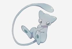 alternate_color commentary_request creatures_(company) full_body game_freak gen_1_pokemon green_eyes hand_up highres legendary_pokemon looking_to_the_side mew_(pokemon) mythical_pokemon nintendo no_humans nodori710 pokemon pokemon_(creature) pokemon_focus shiny_pokemon simple_background solo toes white_background