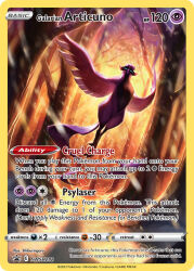 Rule 34 | animal focus, artist name, bare tree, bird, card (medium), character name, company name, copyright name, copyright notice, english text, flying, galarian articuno, galarian form, gen 8 pokemon, legendary pokemon, narrowed eyes, nintendo, no humans, official art, outdoors, pokemon, pokemon (creature), pokemon card, pokemon focus, pokemon tcg, shiburingaru, snow, snowing, solo, third-party source, trading card, tree