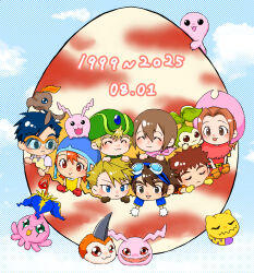 Rule 34 | 3girls, 5boys, antennae, cat, digimon, digimon (creature), glasses, ishida yamato, izumi koshiro, kido jo, koromon, leaf, mochimon, multiple boys, multiple girls, nyaromon, pixiv user (2964187), pukamon, pyocomon, tachikawa mimi, tail, takaishi takeru, takenouchi sora, tanemon, tokomon, tunomon, yagami hikari, yagami taichi