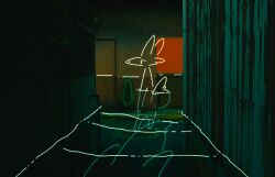 1other animal animated animated_gif door floating fox furry indoors looping_animation original ph4_18c standing water