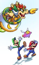 Rule 34 | bowser, bowser jr., luigi, maribou (supermaribou), mario, mario (series), nintendo, shadow, snoutlet (mario), tagme