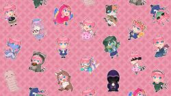 6+girls :3 afterlife_smp ahoge alien animal animal_ears animification antennae axolotl_ears axolotl_girl axolotl_tail bikini bird_costume bird_tail blindfold blue_dress blue_eyes blue_hat blue_serafuku blush book cake calico cardigan cat_ears cat_girl cat_tail character_request chibi chibi_only cloak closed_eyes colored_skin commentary copyright_request cosplay double_bun dress eating elineyuhu empires_smp enchantment_(minecraft) english_commentary fairy_wings fake_animal_ears fake_tail fish flower food fruit full_body furry furry_female green_skin hair_bun hat head_wreath highres holding holding_animal holding_book holding_cake holding_fish holding_food holding_sword holding_weapon hood hood_up kangaroo_costume kangaroo_ears kangaroo_tail kigurumi ldshadowlady ldshadowlady_(animalia) ldshadowlady_(birb) ldshadowlady_(crawler) ldshadowlady_(enigma) ldshadowlady_(floran) ldshadowlady_(goolien) ldshadowlady_(kangaroo) ldshadowlady_(ocean_queen) ldshadowlady_(phantom) ldshadowlady_(raccoon) ldshadowlady_(zombie) long_hair looking_at_viewer minecraft minecraft_youtube monster_girl mouse_ears mouse_girl mouse_tail multiple_girls multiple_persona necktie one_eye_closed open_mouth orb patterned_background pink_cardigan pink_dress pink_hair pointing purple_bikini purple_skin raccoon_costume raccoon_ears raccoon_tail rats_smp rotten_flesh school_uniform scuba_gear serafuku standing strawberry swimsuit sword tail victorian watermark weapon wings worm zombie