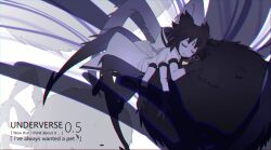 Rule 34 | 1girl, alternate universe, arthropod girl, asaiiro, black gloves, black hair, bug, chinese commentary, chromatic aberration, closed eyes, closed mouth, coat, colored skin, commentary request, english text, extra arms, extra eyes, fang, full body, gloves, gold necklace, heart, heart necklace, highres, hood, hood down, hooded coat, insect girl, jewelry, muffet, muffet&#039;s pet, necklace, puffy short sleeves, puffy sleeves, short hair, short sleeves, simple background, skin fang, smile, sparkle, spider, spider girl, two side up, u u, undertale, white background, white coat, white skin, xtale