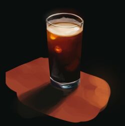 Rule 34 | 23i2ko, alcohol, art study, beer, beer glass, black background, cup, drinking glass, foam, food focus, glass, no humans, on table, original, shadow, simple background, still life, table, wooden table