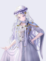 1girl absurdres doll ebutan elden_ring elden_ring_nightreign highres hugging_doll hugging_object revenant_(elden_ring) solo veil