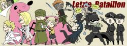 Rule 34 | armband, black hair, blonde hair, blood, boots, captain (hellsing), chibi, doctor (hellsing), english text, formal clothes, glasses, gun, gym uniform, hellsing, holding, holding gun, holding weapon, jan valentine, luke valentine, major (hellsing), millenium (hellsing), multiple boys, multiple girls, musket, nazi, panzerfaust, red armband, reichsadler, rip van winkle (hellsing), salute, schroedinger (hellsing), scythe, sea lion, straight-arm salute, suit, swastika, tan, vampire, weapon, werewolf, white hair, white suit, zorin blitz