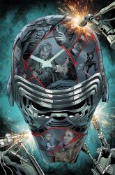 Rule 34 | abs, black hair, blue lightsaber, crossguard lightsaber, energy sword, green lightsaber, grey hair, helmet, highres, holding, holding sword, holding weapon, kylo ren, lightsaber, luke skywalker, multiple views, muscular, muscular male, princess leia, red lightsaber, rey (star wars), short hair, sparks, star wars, star wars: the rise of skywalker, sword, weapon, will sliney