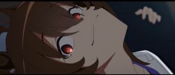 1girl agnes_tachyon_(umamusume) animal_ears anime_screenshot brown_hair collarbone dot_nose female_focus highres horse_ears horse_girl looking_at_viewer looking_to_the_side red_eyes smile solo solo_focus umamusume umamusume:_beginning_of_a_new_era