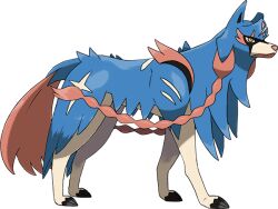 Rule 34 | animal focus, artist request, braid, closed mouth, from side, full body, gen 8 pokemon, legendary pokemon, nintendo, no humans, official art, pokemon, pokemon (creature), pokemon focus, pokemon swsh, solo, third-party source, transparent background, twin braids, zacian, zacian (hero)