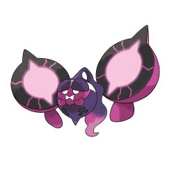 absurdres artist_request full_body highres nintendo no_humans official_art open_mouth outline pecharunt pokemon pokemon_(creature) pokemon_focus pokemon_sv solo third-party_source transparent_background white_eyes white_outline