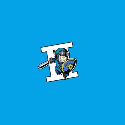 Rule 34 | 1boy, asymmetrical dual wielding, aviator cap, blue background, blue bodysuit, blue eyes, blue hat, blue tunic, bodysuit, brown gloves, chankop, chibi, clenched teeth, commentary request, dragon quest, dragon quest ii, dual wielding, erdrick&#039;s shield, gloves, goggles, goggles on headwear, hat, highres, holding, holding sword, holding weapon, looking up, male focus, prince of lorasia, roman numeral, roto&#039;s emblem, solo, sword, teeth, tunic, weapon