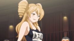 10s 1girl 2016 3boys animated animated_gif anus ass blonde_hair censored cowgirl_position dark_skin dot_nose energy_kyouka!! fat fat_man hetero houjou_reona indoors interracial long_hair mosaic_censoring multiple_boys one-piece_swimsuit penis pussy satou_kimiatsu school_swimsuit sex straddling swimsuit tamatsuyada thighhighs twintails vaginal watching yellow_eyes