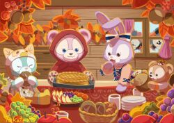 3boys 3girls animal_ears animification bear bear_boy bear_ears duffy_and_friends duffy_the_disney_bear furry furry_female gelatoni green_fur highres looking_at_viewer mickey_mouse minnie_mouse multiple_boys multiple_girls rabbit_ears rabbit_girl shelliemay shirt smile stellalou stuffed_animal stuffed_toy takatmaorange