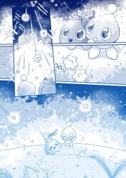 chao_(sonic) chao_chao_lover child falling_star grass happy koco_(sonic) petite sega sky smile sonic_(series) sonic_adventure sonic_frontiers star_(sky) starry_sky