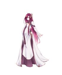 1boy absurdres bishounen crossdressing crossdressing_(mtf) dress highres male_focus male_pregnancy original purple_eyes red_hair sukisyo_fong trap two-tone_dress