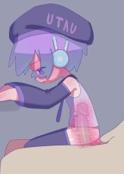 1boy 1girl animated cervix clothed_female_nude_male cum cum_in_pussy deep_penetration detached_sleeves ejaculation from_side girl_on_top hetero internal_cumshot loli nude penis profile purple_eyes purple_hair purple_shirt purple_thighhighs pussy_juice riding sex sex_from_behind shirt short_hair solo_focus sound sweatdrop tagme thighhighs third-party_edit tie_clip toumei_tou utane_uta utau uterus vaginal video x-ray