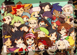 Rule 34 | 10s, 6+boys, 6+girls, alder (pokemon), bianca (pokemon), blush, burgh (pokemon), caitlin (pokemon), cheren (pokemon), chibi, clay (pokemon), colress (pokemon), copyright name, drayden (pokemon), elesa (pokemon), elite four, ghetsis (pokemon), grimsley (pokemon), grin, gym leader, highres, hilda (pokemon), hugh (pokemon), iris (pokemon), kamikaze0211, looking at viewer, marlon (pokemon), marshal (pokemon), multiple boys, multiple girls, n (pokemon), nate (pokemon), nintendo, photo (object), pokemon, pokemon bw, pokemon bw2, rosa (pokemon), roxie (pokemon), shadow triad, shauntal (pokemon), skyla (pokemon), smile, team plasma, team plasma grunt, v