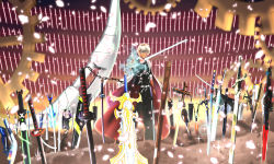 1boy absurdres archer_(fate) archer_(summer_casual)_(fate) armor attache_arrow bankai berserk blay_rouzer bleach bow_(weapon) brown_eyes buster_sword commentary_request covered_abs crossover d.gray-man dai-kaijuu_battle_ultra_ginga_densetsu_the_movie dark-skinned_male dark_repulser dark_skin dengasher_sword_mode devil_may_cry devil_may_cry_(series) devil_may_cry_3 devil_may_cry_4 dragonslayer_(sword) elucidator energy_sword fate/grand_order fate/stay_night fate_(series) field_of_blades final_fantasy final_fantasy_vii flame_saber gears glasses grey_eyes highres huge_filesize huge_weapon inuyasha kamen_rider kamen_rider_01_(series) kamen_rider_555 kamen_rider_agito_(series) kamen_rider_black_rx_(series) kamen_rider_blade_(series) kamen_rider_dcd kamen_rider_den-o_(series) kamen_rider_w kasanekirari long_sleeves master_sword mega_monster_battle:_ultra_galaxy_legends_the_movie multiple_weapons muscular nintendo planted planted_sword planted_weapon raglan_sleeves rave_(manga) red_queen_(sword) revolcane ride_booker shining_caliber sode_no_shirayuki_(shikai) sword sword_art_online tank_top tensa_zangetsu_(bankai) tetsusaiga the_legend_of_zelda too_many_weapons ultra_galaxy_(series) ultra_series ultraman_x_(series) ultraman_zero:_the_revenge_of_belial ultraman_zero_the_movie_choukessen!_belial_ginga_teikoku ultraman_zero_vs_darklops_zero unlimited_blade_works_(reality_marble) weapon weapon_request white_hair yoru_(sword)