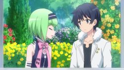 6+girls @_@ android angry animated anime_screenshot audible_speech black_hair blonde_hair blush bow coat else_shileska elze_silhoueska english_audio francesca_(isekai_wa_smartphone_to_tomo_ni.) french_kiss full-face_blush fur-trimmed_jacket fur_trim gazebo green_eyes green_hair greenhouse hair_bow hair_ornament hairband heterochromia indoors isekai_wa_smartphone_to_tomo_ni. jacket jealous kiss kokonoe_yae leen_(isekai_wa_smartphone_to_tomo_ni.) licking_lips linse_shileska long_hair looking_at_another maid_headdress mochizuki_touya multiple_girls necktie panicking ponytail saliva saliva_trail screaming shaded_face short_necktie silver_hair sitting sound surprised sweat table tantrum tongue tongue_out trench_coat twintails video white_jacket yellow_eyes yumina_elnea_belfast