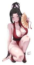 1girl abrokedrawer absurdres breasts fatal_fury highres large_breasts long_hair shiranui_mai smile
