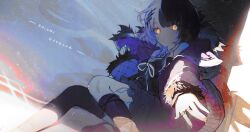 Rule 34 | 1girl, absurdres, black coat, black dress, black hair, black thighhighs, coat, dress, fur-trimmed coat, fur trim, happyongdal, highres, hololive, hololive english, jewelry, multicolored hair, ribbon, ring, shiori novella, shiori novella (1st costume), single thighhigh, solo, split-color hair, thighhighs, two-tone hair, virtual youtuber, white hair, white ribbon, yellow eyes