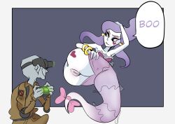 1boy 1girl absurdres anus ass flashing ghost highres pussy raa_(sonic) sega sonic_(series)