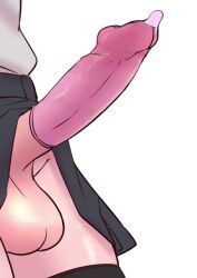1futa ai-decensored animated balls_clenching black_skirt black_thighhighs close-up condom condom_on_penis cum decensored deepcreampy ejaculation erection full-package_futanari futanari h264_(codec) handsfree_ejaculation huge_penis moaning orgasm penis pleated_skirt shiwa_kou simple_background skirt solo sound source_request tagme testicles thighhighs third-party_edit uncensored used_condom used_condom_on_penis video white_background