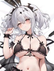 absurdres animal_ears azur_lane bra highres joffre_(azur_lane) non-web_source underwear