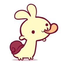 animal_focus animated animated_gif antennae chibi grindzone licking original saliva shell snail snail_shell tongue tongue_out