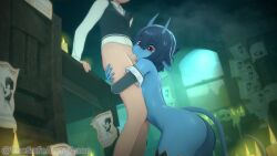 1boy 1girl 3d age_difference animated anna_anon artist_name ass black_sleeves blue_hair blue_skin closed_eyes colored_skin completely_nude cowboy_shot cum cum_in_mouth demon_girl demon_horns detached_sleeves ejaculation eyebrows fellatio from_below hand_on_another&#039;s_head heart hetero highres horns hug interspecies kneeling koikatsu_(medium) leaning_forward lecheryamoreva looking_at_another looking_up looping_animation nude oral original penis petite pointy_ears red_eyes shattered_lewd short_hair shota skin-covered_horns small_penis solo_focus sound tagme tail tail_wagging testicles third-party_edit uncensored video
