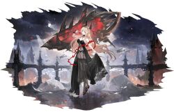 1girl absurdres aircraft airplane alchemaniac azur_lane bare_arms bare_shoulders biplane black_choker black_dress black_garter_belt black_panties black_thighhighs blonde_hair braid breasts choker cleavage closed_mouth clothes_lift covered_navel criss-cross_halter crossed_legs cup dress dress_lift fairey_swordfish flower frills full_body garter_belt garter_straps glorious_(azur_lane) glorious_(meta)_(azur_lane) hair_between_eyes hair_ornament halter_dress halterneck hand_up high_heels highres holding horns jewelry large_breasts lifting_own_clothes lingerie long_dress long_hair looking_at_viewer nail_polish non-web_source official_art panties parted_lips red_flower red_rose rigging rose see-through_clothes see-through_dress shoes sidelocks sleeveless sleeveless_dress solo standing stiletto_heels thighhighs thighs thorns underwear very_long_hair watson_cross